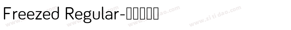 Freezed Regular字体转换
